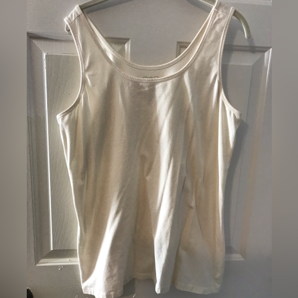 Women’s Maurices Cream colored tank top Size 1